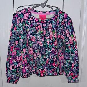 Lilly Pulitzer Girls Small 4-5 Long Sleeve Shirt